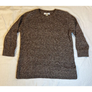 Christopher & Banks Brown 3/4 Sleeve Pullover‎ Sweater Women's Sz Small Clean